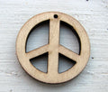 Hänge Trä - Peace-märke 35mm, 1 styck Hilmas Pyssel
