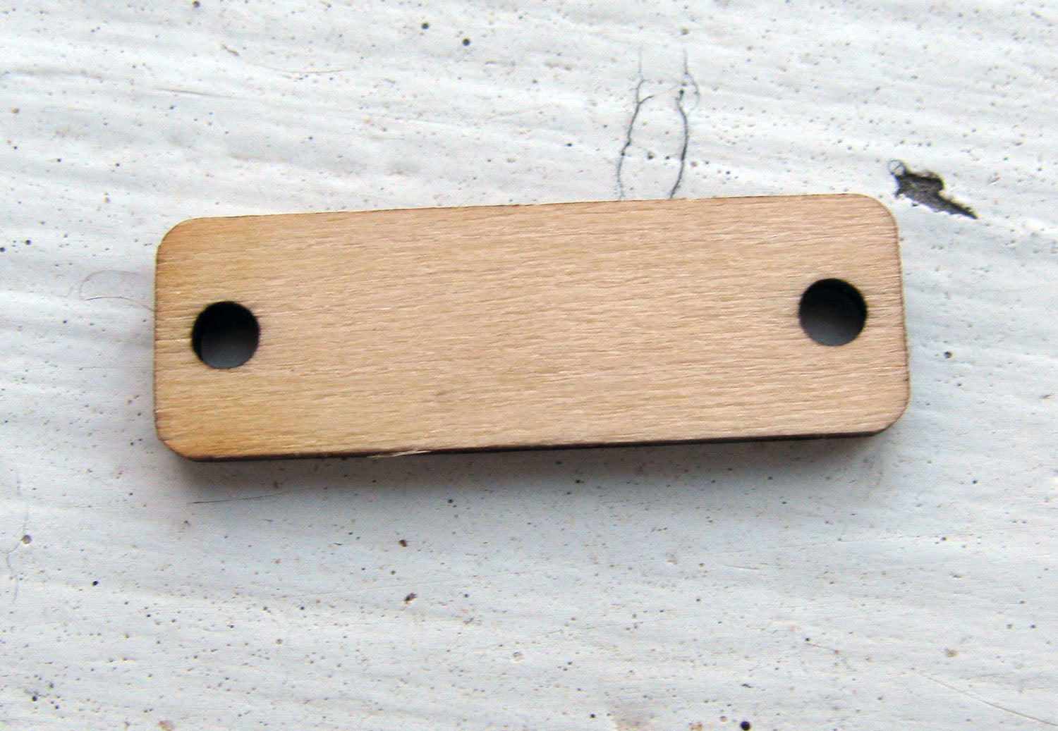 Connector Trä - Tagg 25x8mm 1 styck Hilmas Pyssel