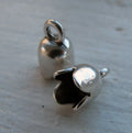 Ändfäste Silverfärgade - Blomklocka, 5,2mm, 2-pack Grekisk Metall