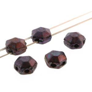Honeycomb Jewel - Jet Iris Luster 6mm, 1 sträng Hilmas Pyssel