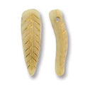 Bird Feather - Beige Gold 5x17mm 1 stäng Hilmas Pyssel
