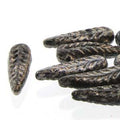 Bird Feather - Jet Picasso 5x17mm 1 sträng Hilmas Pyssel