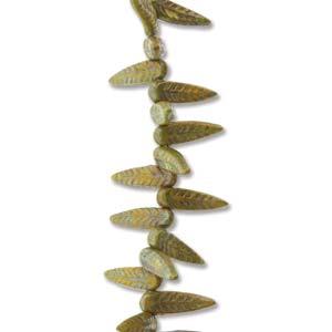 Bird Feather - Lemon Nebula 5x17mm 1 sträng Hilmas Pyssel