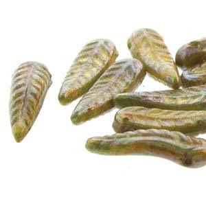 Bird Feather - Lemon Nebula 5x17mm 1 sträng Hilmas Pyssel