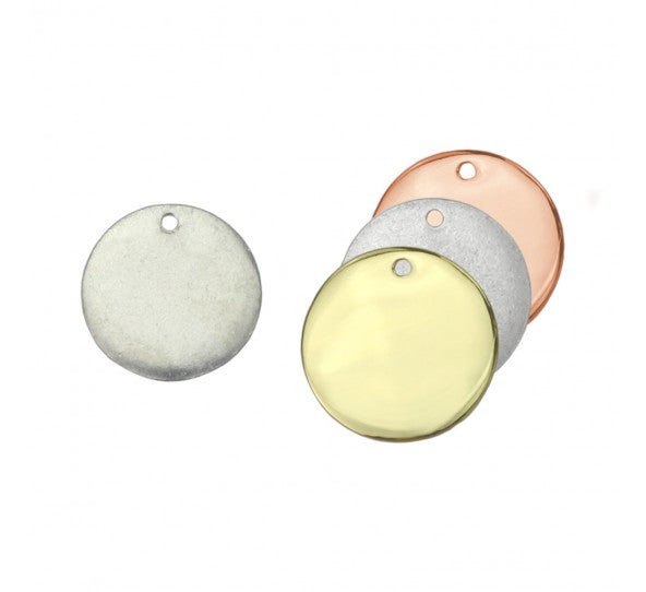 Artisan Stamping Blanks, Cirkel (2-pack) Roséguld pläterad ImpressArt