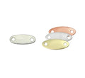 Artisan Stamping Blanks, Oval tag med hål (2-pack) ImpressArt
