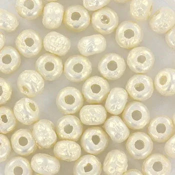Miyuki Seed Beads - Baroque White 6/0, 5 gram Miyuki