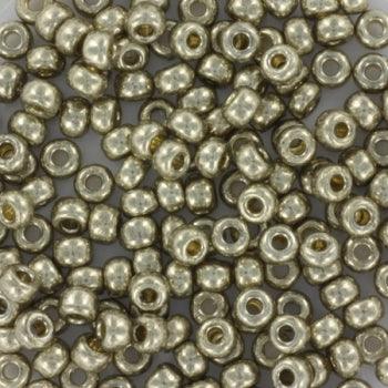 Miyuki Seed Beads - Duracoat Galvanized LT Smokey Pewter 8/0 - 10 gram Miyuki