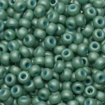 Miyuki seed beads - Metallic Matte Luster Seafoam 8/0 Miyuki