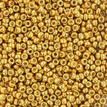 Miyuki Seed Beads - Duracoat Galvanized Gold 15/0, 10 gram Miyuki