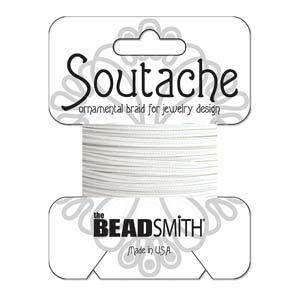 Soutache Band - Snövit 1 Förpackning (3 yards) Beadsmith
