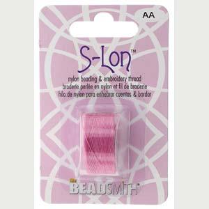 S-Lon Bead thread - Light Orchid, Storlek AA, 1 Rulle Hilmas Pyssel