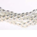 Tjeckiska vaxade glaspärlor - Ris, White 6x4mm, 1 sträng Hilmas Pyssel