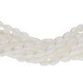 Tjeckiska vaxade glaspärlor - Ris White Matt 6x4mm, 1 sträng Hilmas Pyssel