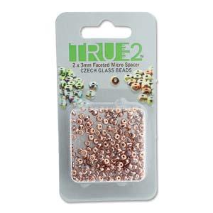 Facetterad Micro Spacers - Full Capri 2x3mm, 6 gram Hilmas Pyssel