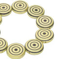 Coin 2-hole - Jet Yellow Laser Target 14mm 1 sträng Hilmas Pyssel