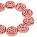 Coin 2-Hole - Jet Orange Laser Target 14mm 1 sträng Hilmas Pyssel