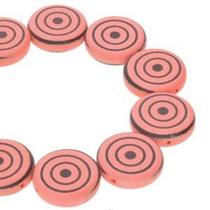 Coin 2-Hole - Jet Orange Laser Target 14mm 1 sträng Hilmas Pyssel