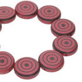 Coin 2-hole - Jet Red Laser Target 14mm 1 sträng Hilmas Pyssel