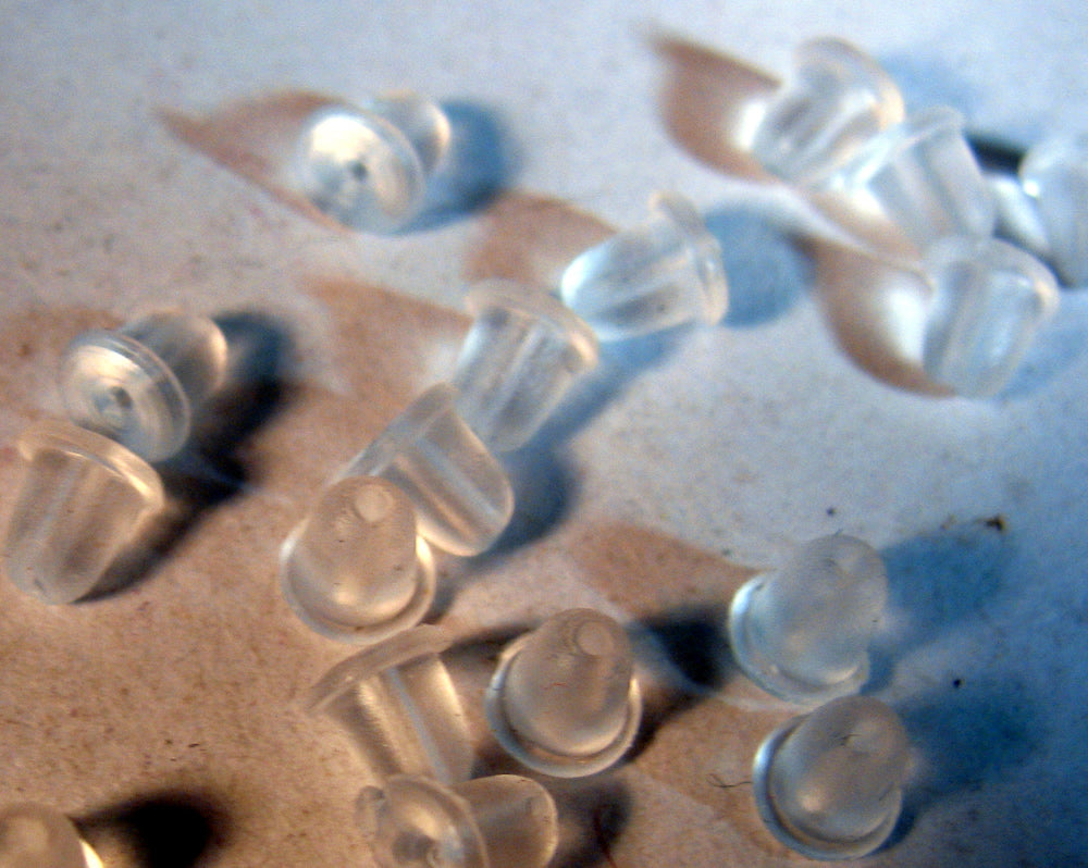 Gummiploppar - 20-pack för örhängen Hilmas Pyssel