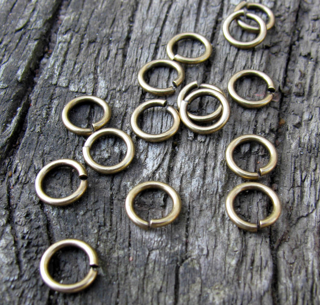 Bindringar Bronsfärgade - 7,5x1,2mm 20-pack Grekisk Metall