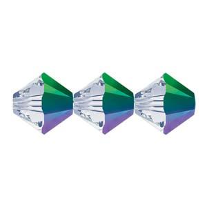 Swarovski Crystals Bicone (5328) - Crystal Scarabaeus Green 3mm, 10-pack Swarovski