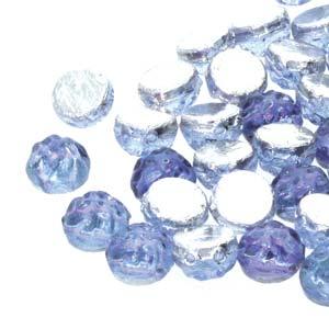 Baroque Cabochon - Backlit Violet Ice 7mm 2-håls 10-pack Hilmas Pyssel