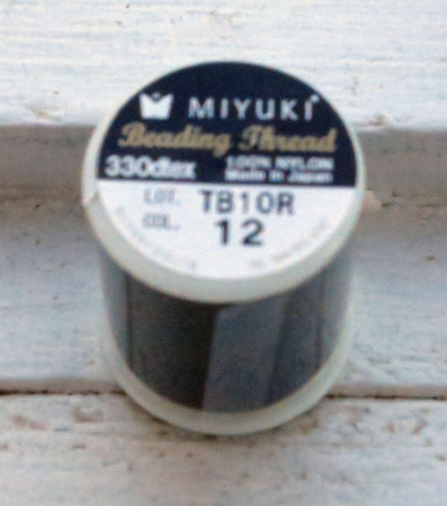 Miyuki Beading thread - Black, 1 rulle Miyuki