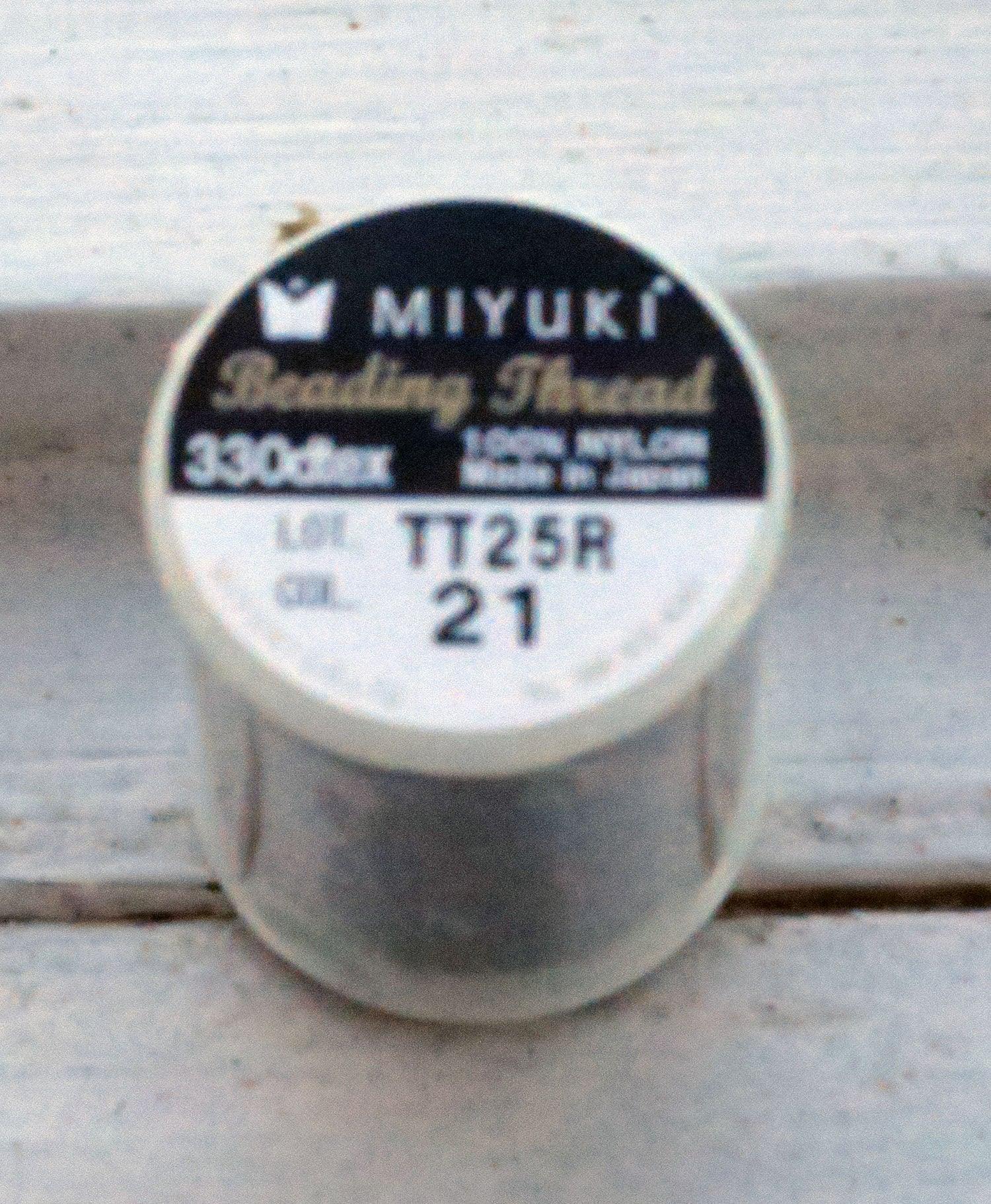 Miyuki Beading thread - Medium grey, 1 Rulle Miyuki