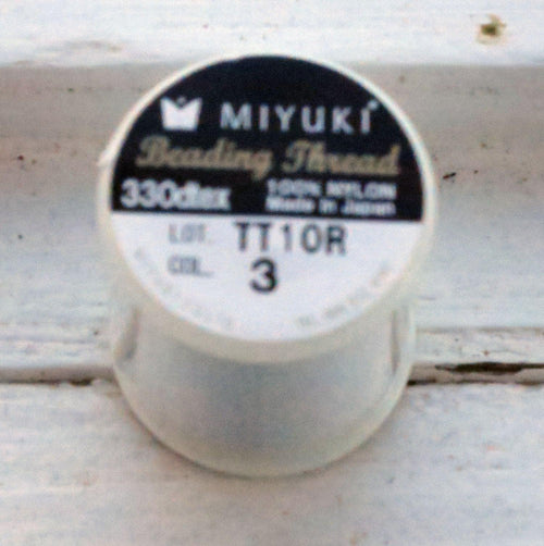 Miyuki Beadling thread - Silver 1 rulle Miyuki