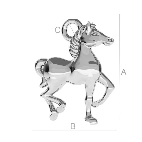 Berlock 925 Silver - Häst 1 styck Hilmas Pyssel