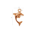 Berlock 925 Silver 18K Rose Gold plated - Delfin 1 styck Hilmas Pyssel