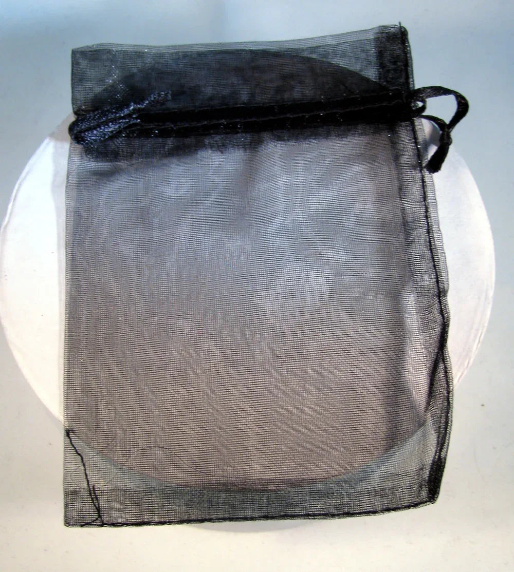 Organsapåse - Svart, 9x13 cm 10 stycken Hilmas Pyssel