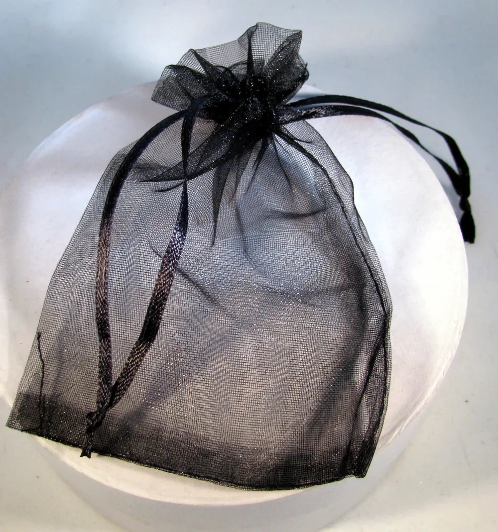 Organsapåse - Svart, 9x13 cm 10 stycken Hilmas Pyssel