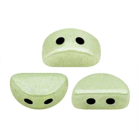 Kos® Par Puca® - Opaque Light Green Ceramic Look, 10 gram Les perles par Puca® - Paris
