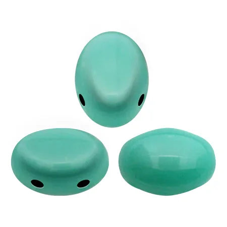 Samos® par Puca® - Opaque Green Turquoise, 10 gram Les perles par Puca® - Paris