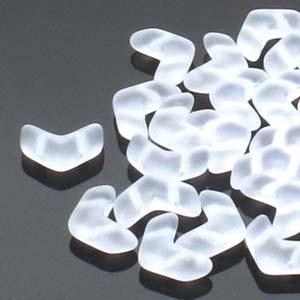 Chevron Duo - Crystal Matte 10x4mm, 1 sträng Hilmas Pyssel