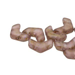 Chevron Duo - Crystal Matte Bronze Luster 10x4mm, 1 sträng Hilmas Pyssel