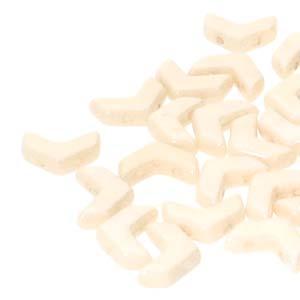 Chevron Duo - Beige Luster 10x4mm 1 sträng Hilmas Pyssel