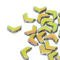 Chevron Duo - Jet Full Vitrail 10x4mm, 1 sträng Hilmas Pyssel