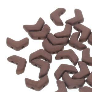 Chevron Duo - Jet Matte Bronze 10x4mm, 1 sträng Hilmas Pyssel