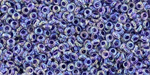 TOHO Demi Round - Inside Color Rainbow Crystal Grape-Lined 11/0, 5gram TOHO
