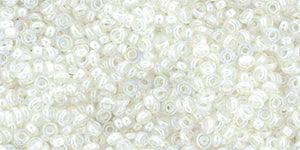 TOHO Demi Round - Inside Color Rainbow Crystal Creme-Lined 11/0, 5 gram TOHO