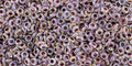 TOHO Demi Round - Inside Color Rainbow Crystal Strawberry-Lined 11/0, 5gram TOHO