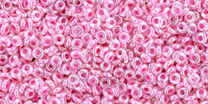 TOHO Demi Round - Inside Color Crystal Baby Pink-Lined 11/0, 5gram TOHO