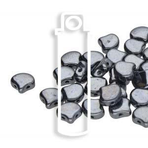 Ginko Duo Pärlor - Jet Gunmetal 7,5mm, 22 gram Matubo