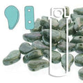 Paisley Duo - Chalk Green Luster 8x5mm 22 gram Hilmas Pyssel