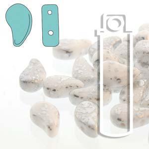 Paisley Duo - Chalk Silver Splash 8x5mm, 22 gram Hilmas Pyssel