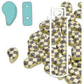 Paisley Duo - Jet Yellow Lazer Checkered 8x5mm 22 gram Hilmas Pyssel