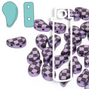 Paisley Duo - Jet Violet Lazer Checkered 8x5mm 22 gram Hilmas Pyssel